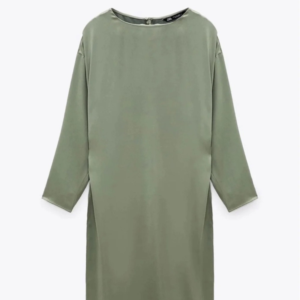 Zara Long Satin Effect Blouse. - Picture 6 of 12